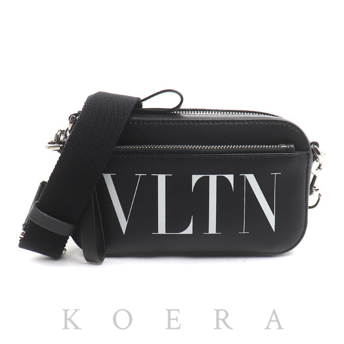 Valentino Garavani ヴァレンティノ・ガラヴァーニ VLTN レザー クロスボディ 2Wayショルダーバッグ ブラック 1Y2B0954WJWONI ユニセックス【中古】