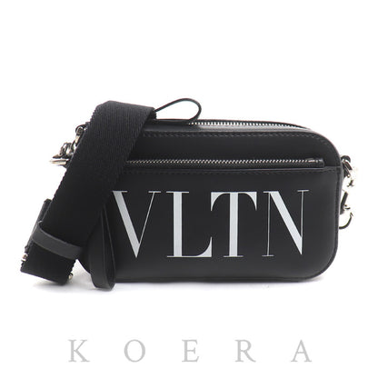 Valentino Garavani ヴァレンティノ・ガラヴァーニ VLTN レザー クロスボディ 2Wayショルダーバッグ ブラック 1Y2B0954WJWONI ユニセックス【中古】