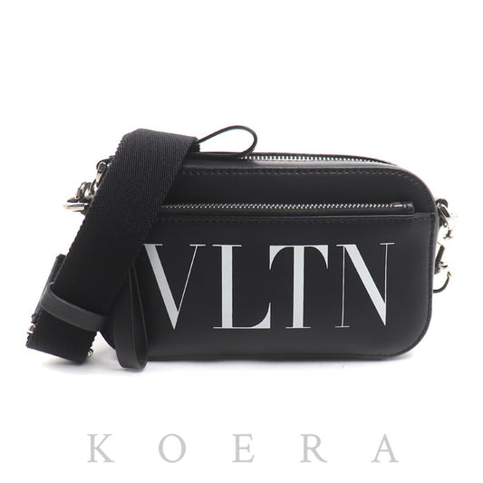 Valentino Garavani ヴァレンティノ・ガラヴァーニ VLTN レザー クロスボディ 2Wayショルダーバッグ ブラック 1Y2B0954WJWONI ユニセックス【中古】