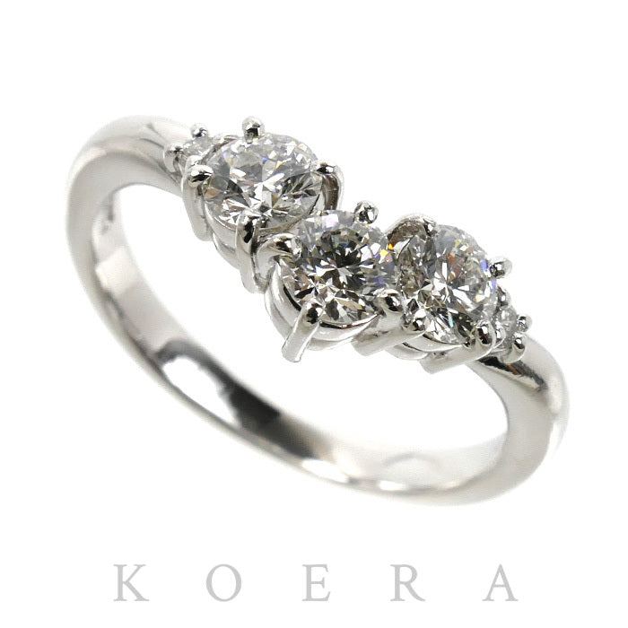 TASAKI タサキ Pt900プラチナ リング・指輪 ダイヤモンド0.68ct 11号 4.5g V字 レディース【中古】
