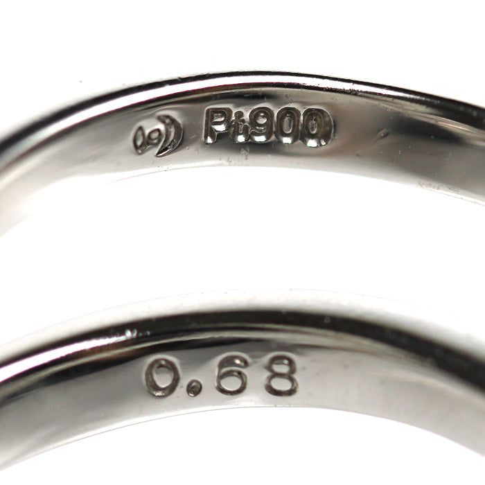 TASAKI タサキ Pt900プラチナ リング・指輪 ダイヤモンド0.68ct 11号 4.5g V字 レディース【中古】