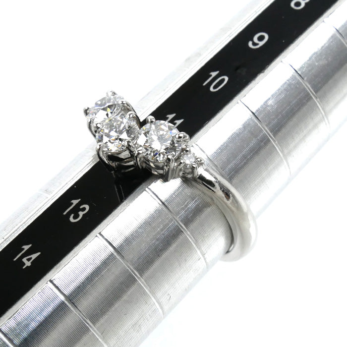 TASAKI タサキ Pt900プラチナ リング・指輪 ダイヤモンド0.68ct 11号 4.5g V字 レディース【中古】