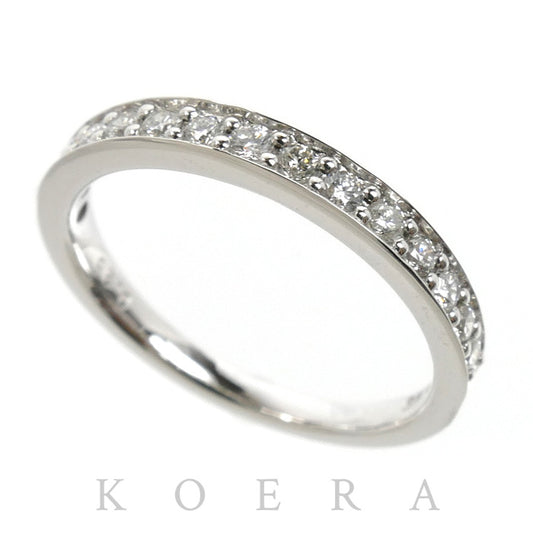 ESTELLE エステール K18WG ホワイトゴールド ハーフエタニティ リング・指輪 ダイヤモンド0.25ct 7号 1.8g レディース【中古】【美品】
