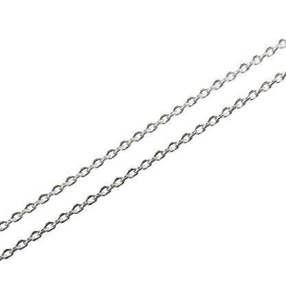 K18WG ホワイトゴールド ネックレス ダイヤモンド0.60ct 3.0g ～45cm フリーチェーン レディース【中古】