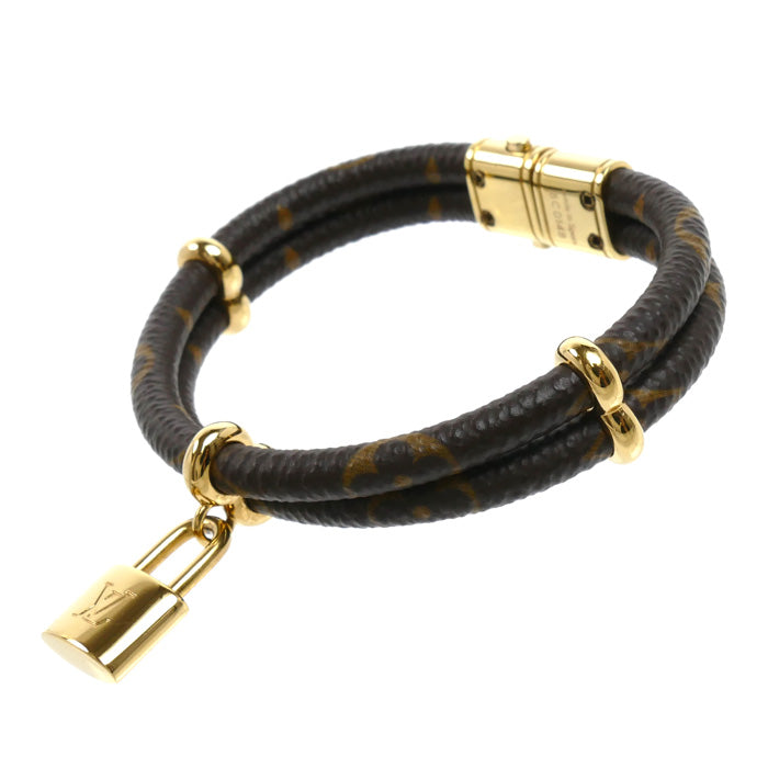 LOUIS VUITTON ルイ・ヴィトン モノグラムキャンバス キープ イット トゥワイス ブレスレット M6640F BC0148 レディース【中古】
