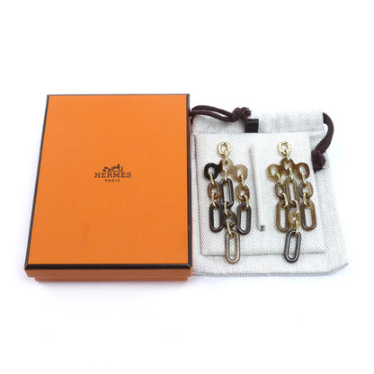 HERMES エルメス バッファローホーン GP レジーユ ピアス レディース【中古】【美品】