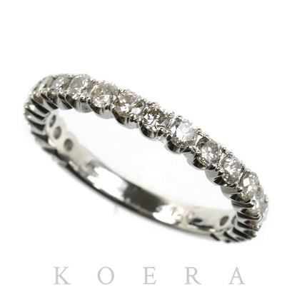 Pt900プラチナ エタニティ リング・指輪 ダイヤモンド1.0ct 18号 4.2g レディース【中古】