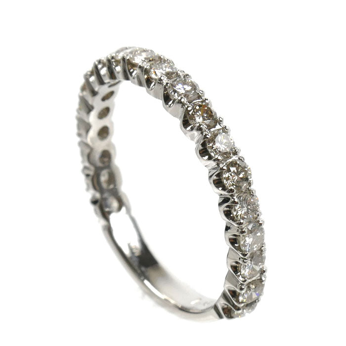 Pt900プラチナ エタニティ リング・指輪 ダイヤモンド1.0ct 18号 4.2g レディース【中古】