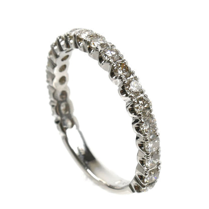 Pt900プラチナ エタニティ リング・指輪 ダイヤモンド1.0ct 18号 4.2g レディース【中古】