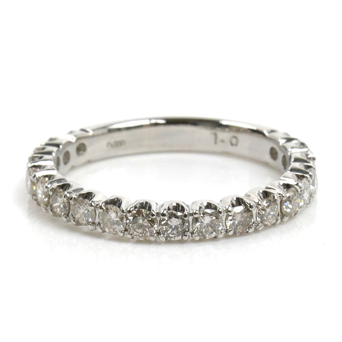 Pt900プラチナ エタニティ リング・指輪 ダイヤモンド1.0ct 18号 4.2g レディース【中古】