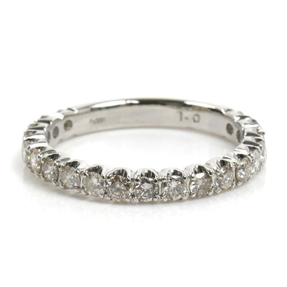 Pt900プラチナ エタニティ リング・指輪 ダイヤモンド1.0ct 18号 4.2g レディース【中古】