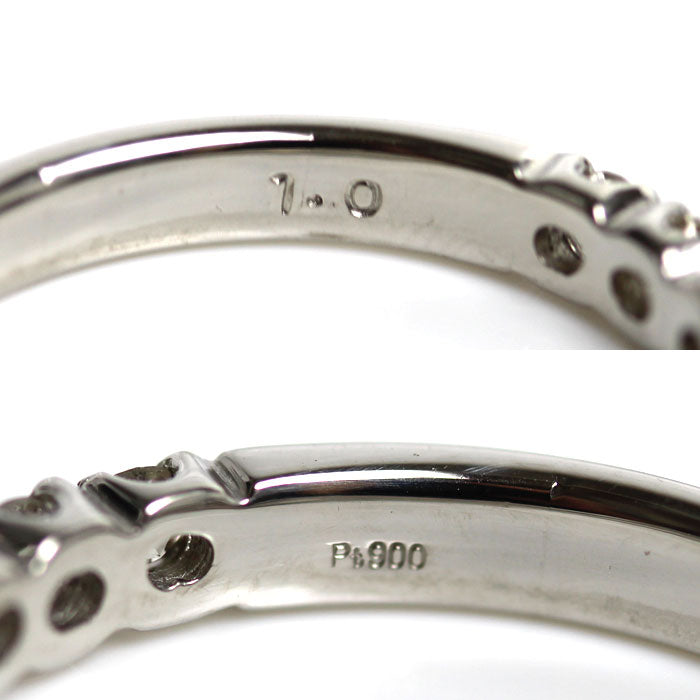 Pt900プラチナ エタニティ リング・指輪 ダイヤモンド1.0ct 18号 4.2g レディース【中古】
