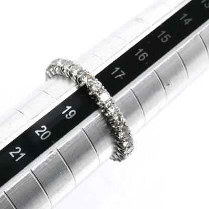 Pt900プラチナ エタニティ リング・指輪 ダイヤモンド1.0ct 18号 4.2g レディース【中古】