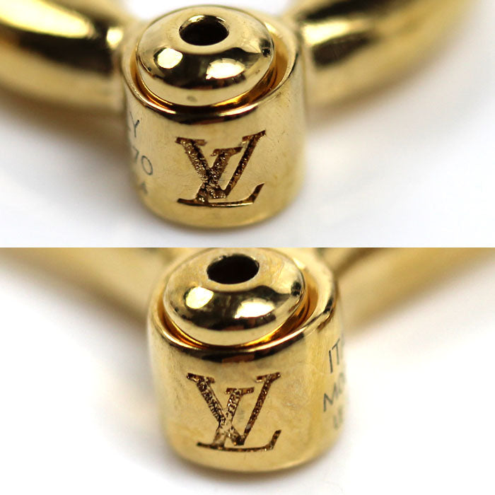 LOUIS VUITTON ルイ・ヴィトン メタル LV フラワーグラム ピアス M00770 LE1214 4.4g レディース【中古】