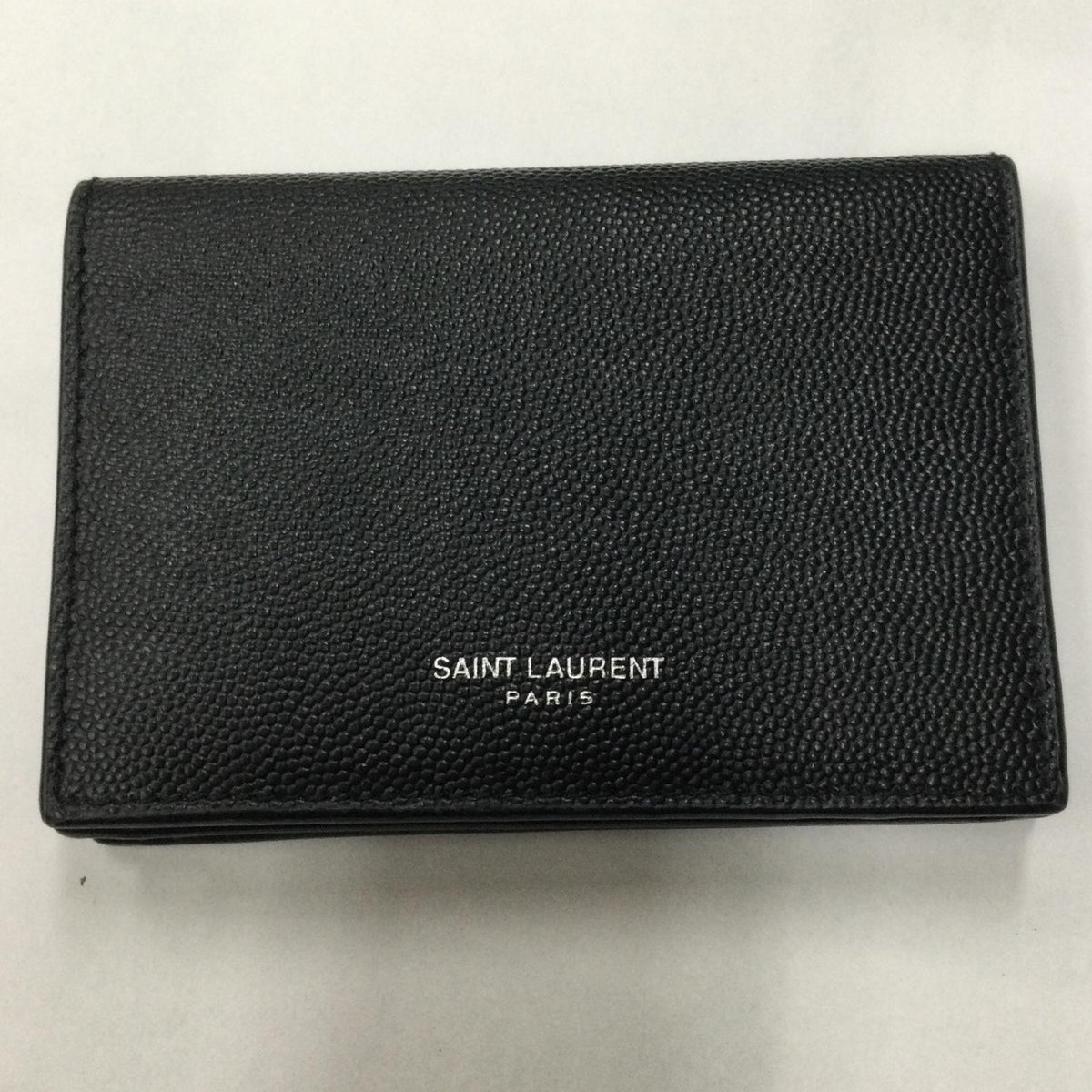 SAINT LAURENT サンローラン カードケース ブラック 469338BTY7N1000 メンズ【中古】