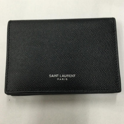 SAINT LAURENT サンローラン カードケース ブラック 469338BTY7N1000 メンズ【中古】