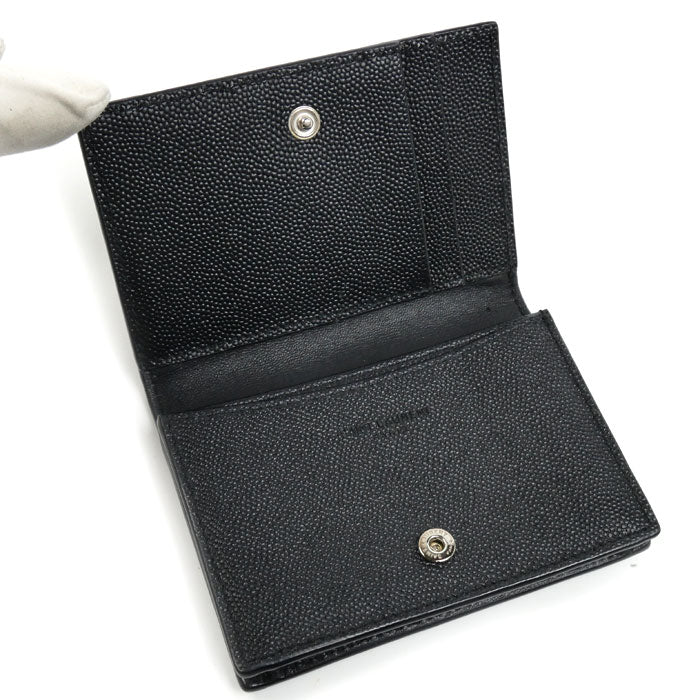 SAINT LAURENT サンローラン カードケース ブラック 469338BTY7N1000 メンズ【中古】