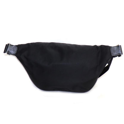 PRADA プラダ Re-Nylon xサフィアーノレザー ベルトバッグ ウエストバッグ ブラック 2VL033_2DMH_F0002 IC メンズ【中古】