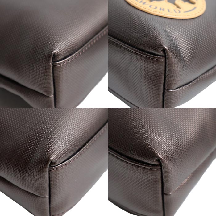 HUNTING WORLD ハンティングワールド AT EASE WATAMU ショルダーバッグ ブラウン 7289-A90 メンズ【中古】【美品】