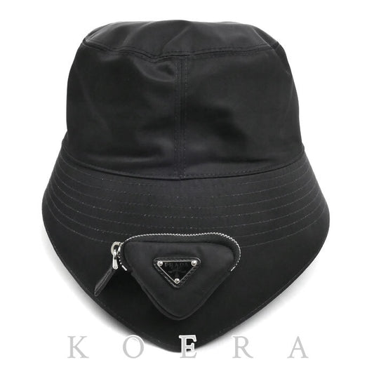 PRADA プラダ Re Nylon バケットハット ハット ブラック 2HC282 2DMI XXL メンズ【中古】