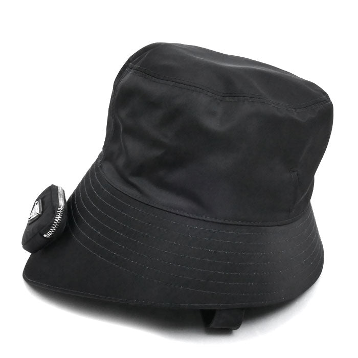 PRADA プラダ Re Nylon バケットハット ハット ブラック 2HC282 2DMI XXL メンズ【中古】