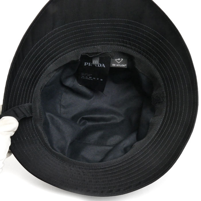 PRADA プラダ Re Nylon バケットハット ハット ブラック 2HC282 2DMI XXL メンズ【中古】