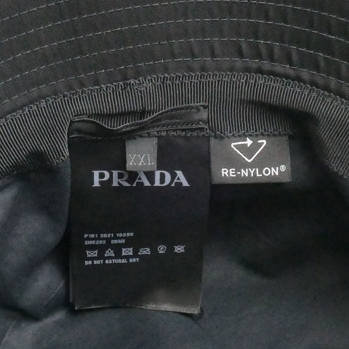 PRADA プラダ Re Nylon バケットハット ハット ブラック 2HC282 2DMI XXL メンズ【中古】