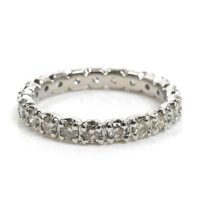 Pt900プラチナ フルエタニティ リング・指輪 ダイヤモンド1.0ct 10.5号 3.3g レディース【中古】