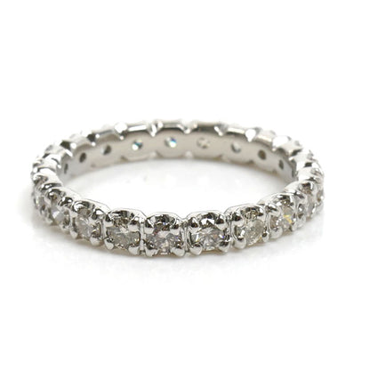 Pt900プラチナ フルエタニティ リング・指輪 ダイヤモンド1.0ct 10.5号 3.3g レディース【中古】