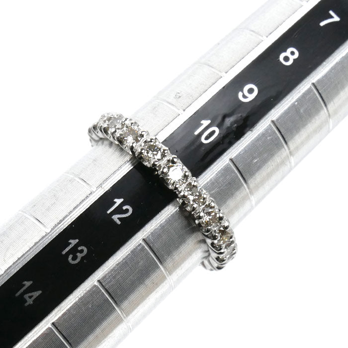 Pt900プラチナ フルエタニティ リング・指輪 ダイヤモンド1.0ct 10.5号 3.3g レディース【中古】