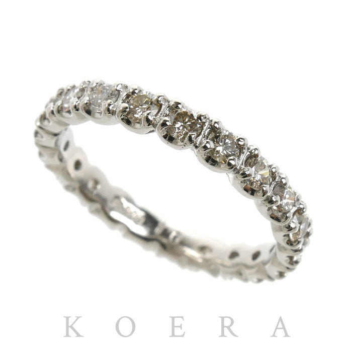 Pt900プラチナ フルエタニティ リング・指輪 ダイヤモンド1.0ct 10.5号 3.4g レディース【中古】