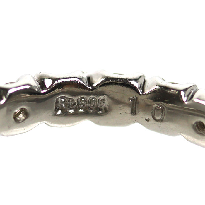 Pt900プラチナ フルエタニティ リング・指輪 ダイヤモンド1.0ct 10.5号 3.4g レディース【中古】