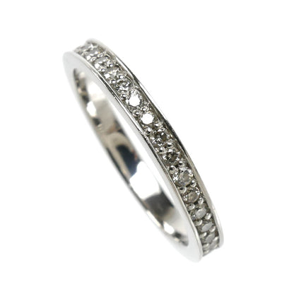 Pt950プラチナ フルエタニティ リング・指輪 ダイヤモンド0.35ct 8.5号 2.8g レディース【中古】