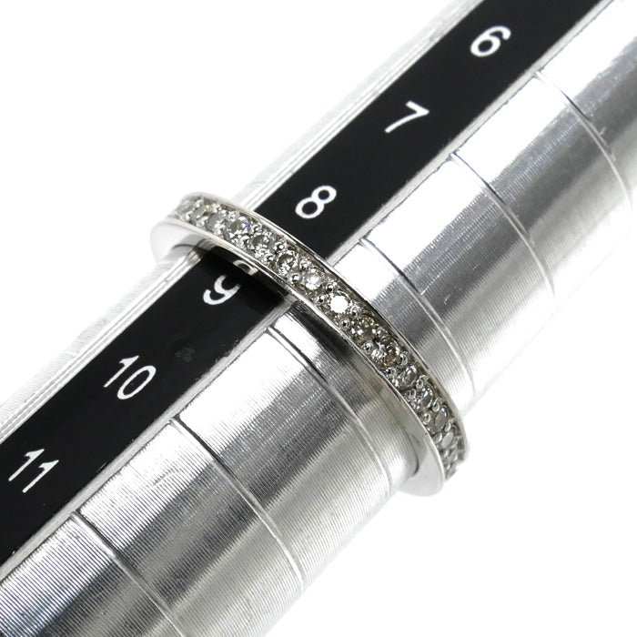 Pt950プラチナ フルエタニティ リング・指輪 ダイヤモンド0.35ct 8.5号 2.8g レディース【中古】