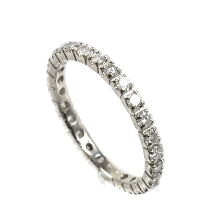 Pt900プラチナ フルエタニティ リング・指輪 ダイヤモンド0.50ct 8号 2.1g レディース【中古】