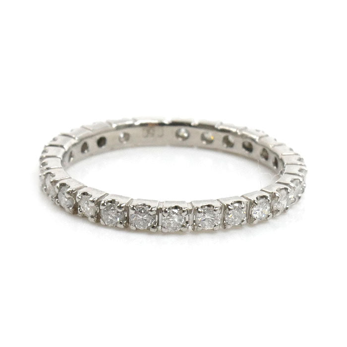 Pt900プラチナ フルエタニティ リング・指輪 ダイヤモンド0.50ct 8号 2.1g レディース【中古】