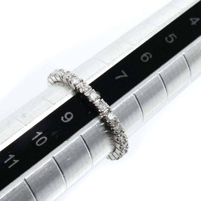 Pt900プラチナ フルエタニティ リング・指輪 ダイヤモンド0.50ct 8号 2.1g レディース【中古】