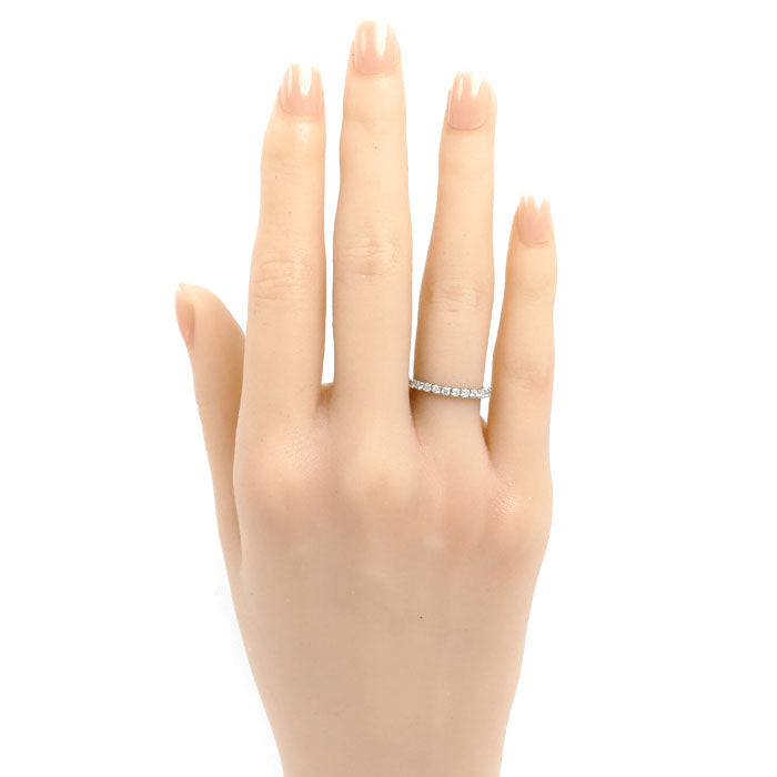 Pt900プラチナ フルエタニティ リング・指輪 ダイヤモンド0.50ct 8号 2.1g レディース【中古】