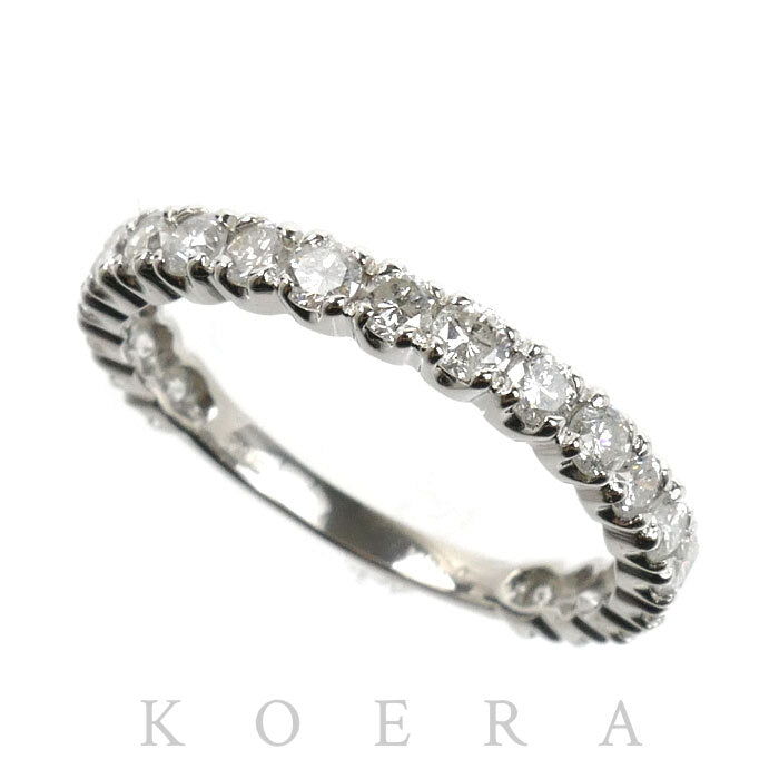 Pt900プラチナ エタニティ リング・指輪 ダイヤモンド1.00ct 14号 2.5g レディース【中古】【美品】