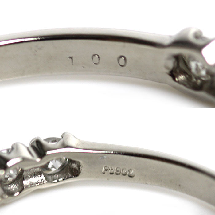 Pt900プラチナ エタニティ リング・指輪 ダイヤモンド1.00ct 14号 2.5g レディース【中古】【美品】