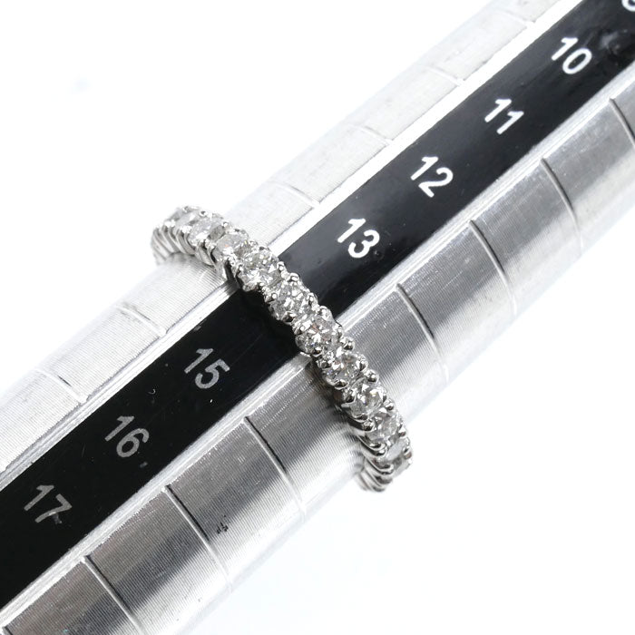 Pt900プラチナ エタニティ リング・指輪 ダイヤモンド1.00ct 14号 2.5g レディース【中古】【美品】