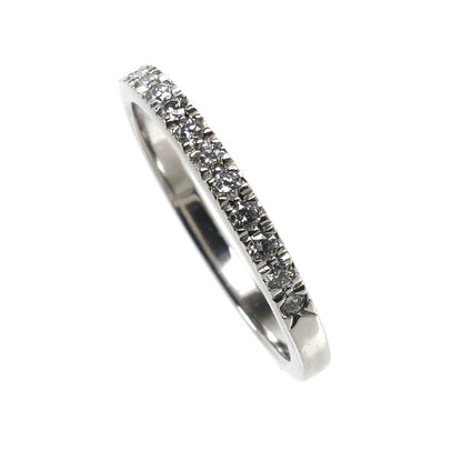 TIFFANY&Co. ティファニー Pt950プラチナ ノヴォ ハーフエタニティ リング・指輪 ダイヤモンド 13号 3.0g レディース【中古】【美品】