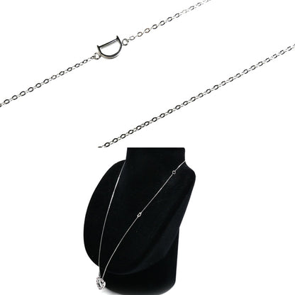 Damiani ダミアーニ K18WG ホワイトゴールド ベルエポック ハート ネックレス 20061335 ダイヤモンド ルビー 6.3g 42/50cm レディース【中古】【美品】
