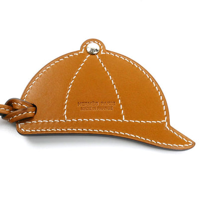 HERMES エルメス バッグチャーム パドック ボンベイ キーホルダー ブラウン レディース【中古】