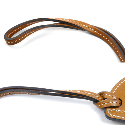 HERMES エルメス バッグチャーム パドック ボンベイ キーホルダー ブラウン レディース【中古】