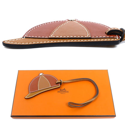 HERMES エルメス バッグチャーム パドック ボンベイ キーホルダー ブラウン レディース【中古】