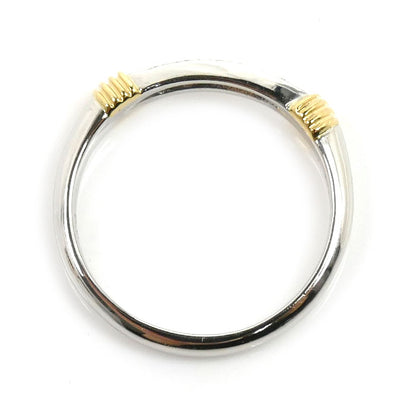 Dior ディオール Pt900プラチナ K18YG イエローゴールド リング・指輪 ダイヤモンド0.08ct 9号 3.2g レディース【中古】【美品】