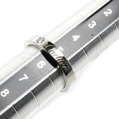 CARTIER カルティエ Pt950プラチナ エングレーブド 1Pダイヤ リング・指輪 B4051345 ダイヤモンド 5号 45 4.4g レディース【中古】【美品】