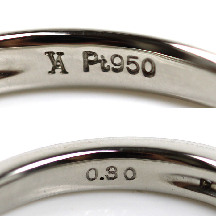 Vendome Aoyama ヴァンドーム青山 Pt950プラチナ ハーフエタニティ リング・指輪 APVR036109DI ダイヤモンド0.30ct 9号 3.5g レディース【中古】