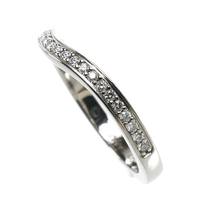 CARTIER カルティエ Pt950プラチナ バレリーナ カーブ ウェディング リング・指輪 B4093046 ダイヤモンド 6号 46 2.7g レディース【中古】【美品】